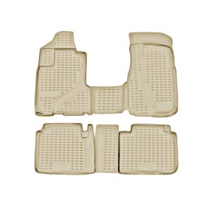 Honda CR-V Floor Mats - Omac - Rubber TPE - Beige - '02-'06